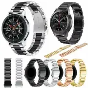 Stainless Steel Link Watch Strap Band For Samsung Galaxy Watch 3 45mm 41mm Metal