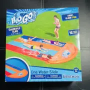 New Bestway Quadruple Water Slide 4 Person 16ft Slip N Slide By H2OGO
