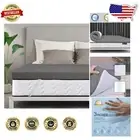Luxury 3-Inch Gel Memory Foam Mattress Topper Twin Size - Washable Bamboo Cover