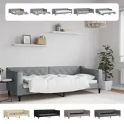Daybed Single Sofa Couch Bedroom Furniture Dark Grey 90x190 cm Fabric vidaXL