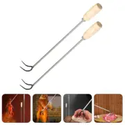 2 Pcs Stainless Steel Meat Hook for Butchering Barbecue Grill Hooks