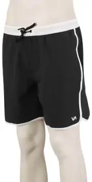 RVCA Yogger Hybrid Athletic Shorts - Black - New