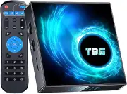 T95 Android TV Box 10.0 4GB RAM 64GB ROM, T95 Android Box 2025 Support 6K 4K Dua