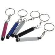 5 Pcs Phone Stylus Key Chain Touch Screen Mini Pen Touchscreen for Screens