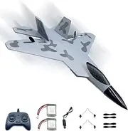 F22 RC Fighter Jet Plane,Remote Control Airplane for Kids 12 with 2 Batteries,Foam RC Plane Toys for Boys and Girls