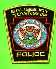 SALISBURY TOWNSHIP PENNSYLVANIA PA 4 1/4" FL POLICE PATCH FREE SHIPPING!!!