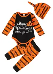 Happy Halloween Bodysuit And Pants Set Size 12-18 Months