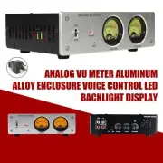 Analog VU Meter enclosure Amplifier/Speaker Audio Switcher Box DB Panel Display