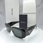 PRADA Sunglasses PR 17WS Symbole Logo SPR 17W Authentic Black Acetate Mens