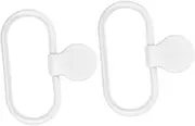 Uonlytech 2Pcs Self Adhesive Towel Ring Wall Mounted Hand Towel Holder for Bathroom and Kitchen No Drill Installation Durable Adhesive Towel Shelf Stylish Design