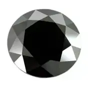 BLACK DIAMOND SOLITAIRE For Pendant 10-11Ct Excellent Cut Luster.AAA.Certified