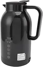Car Kettle Boiler, Portable 1300Ml Smart Heating Travel Cup With LCD Display, Stainless Steel Coffee Cup Warmer for Camping, Tea Drinks, 12V to 24V, Black