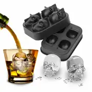 2x Skull Icemold Multicolour Flashing Sensor Ice Cube Icecube LED lights Party Wedding Christmas