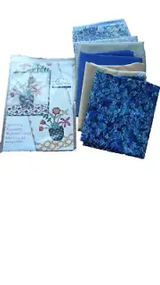 Whimsy Flowers Runner and Mini Quilt pattern and fabric collection for runner