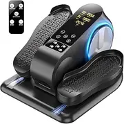 Comtrihion Under Desk Elliptical Machine - Upgraded Model Elliptical Leg Exerciser for Elderly Fully Assembled Quiet Portable Electric with Sitting Pedal Remote Control 12 Fleece