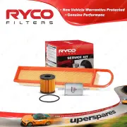 Ryco Oil Air Fuel Filter Service Kit for Citroen C3 A5 A51 Ds3 DS3 88kW