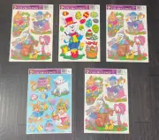 5 VTG EASTER STATIC CLING WINDOW DECORATIONS