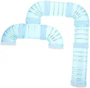 GANAZONO 1Set DIY Hamster Maze Connector Tube Expandable Plastic Hamster Cage Accessories for Easy Installation Durable Design for Guinea Pigs and Pets