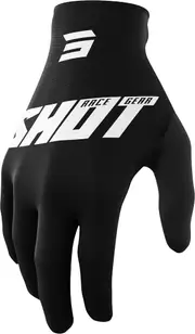 Shot Draw Burst Motocross Gloves, black-white, Size S for Men Black White