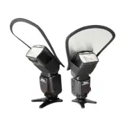 Silver/White Two Sided Flash Diffuser Softbox Reflector for Speedlights Nikon...