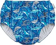 i play. Boys' Pull-up Reusable Swim Diaper, Royal Blue Sharks, 3T