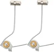 Levemolo 2pcs Retro Alarm Clock Classic Bell Knocking Parts DIY Clock Projects Metal Replacement Alarm Hardware