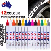 12x Acrylic Paint Pens For Rock Painting Stone Ceramic Glass Rock Markers AU