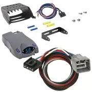Clam Shell Trailer Brake Control for 14-23 Jeep Cherokee w/ Wiring Tekonsha P2