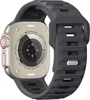 Sport Bands Compatible with Apple Watch Ultra 2/Ultra Band, Apple Watch Bands for men 46mm 49mm 45mm 44mm 42mm, Silicone Loop Wide Waterproof Strap for iWatch Series 10 9 8 7 6 5 4 SE 3 2 1