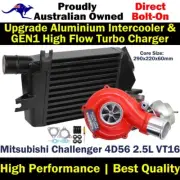GEN1 High Flow Turbo+60mm Intercooler For Mitsubishi Challenger 4D56 2.5L VT16 (for: Mitsubishi)