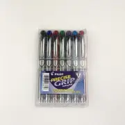 Pilot Rolling Ball Pens Precise Grip ‎Assorted Colors Liquid Ink 28864 Pack of 7