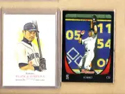 Ichiro Suzuki-2 Card Lot-2007 Allen & Ginter+2011 Bowman-Marlins-Mariners-NMMT