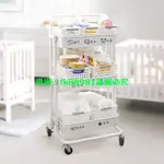 小推車置物架落地多層移動嬰兒用品新生兒寶寶臥室零食儲物收納架