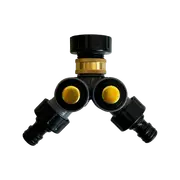Bluhen 2 Way Outlet Push Button Tap Adaptor