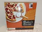 Baker's Secret 3 Piece Pizza Stone Set - Stone, Rack and Cutter