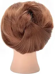 Synthetic Fiber Hair Mannequin Head with Table Clamp Stand for Cutting Braiding Designing High-Temperature Hair Practice Cosmetology Doll Head