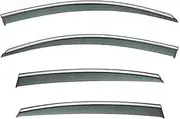 QVQOCUKS Car Side Window Visor Compatible for Audi A6 MK4-C7 2012-2018 MK5-C8 2019-2022 Weather Shield Sun Rain Shield Deflectors Accessories(Type 2)