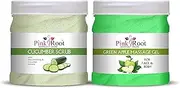 Green Apple Massage Gel 500ml with Cucumber Scrub 500ml