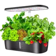 Hydroponics Growing System, Mini 12-Pods Indoor Hydroponic System W/ LED Grow Li