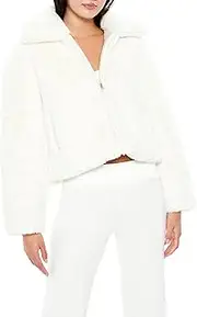 [Forever 21] Women's Faux Fur Zip-up Coat