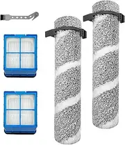 Brush Rolls Filters Kit Replacement for BISSELL CrossWave OmniForce EDGE 3930F/3933/v2/3999z Cordless Multi-Surface Wet Dry Vacuum, 2 Brush Rollers, 2 Filters