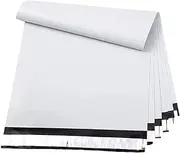 100x Poly Mailer Courier Bags Envelopes Shipping Bags Self Sealing Shipping Mailing Satchel Exterior Colour White Tear-Proof Postal Bags for Parcels Packaging and Postage Boxes(350 x 510mm)