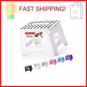 ACSTEP Folding Step Stool Portable Collapsible Plastic Step Stool 9 Inch Foldabl