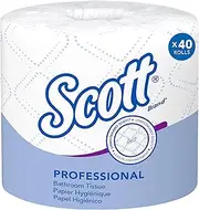 Scott Toilet Tissue (48040),2-ply Toilet Rolls, 40 Rolls/Case, 550 Sheets/Roll (22,000 Sheets)