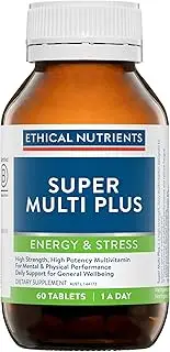 Ethical Nutrients Super Multi Plus - Premium Multivitamin For Energy, Vitality & Immune System Health - 60 Tablets
