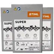 26RS 74 DL 3 pcs x STIHL .325″ 1.6 mm Chain for 18"/45 cm bar OEM 3639 005 0074