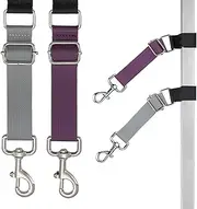 FURSDOLY Pet Dog Grooming Arm Accessories - Dogs Loop Pets Grooming Loops Extension Straps 2 PCS Adjustable Secure and Stable Loop Extender Bathing Restraint Leashes for Small Medium & Large Dog