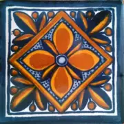 90 MEXICAN CERAMIC TILES WALL OR FLOOR USE CLAY TALAVERA MEXICO POTTERY #C001