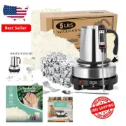 5lbs Organic Soy Wax Candle Making Kit with Stainless Steel Melting Pot & Wicks