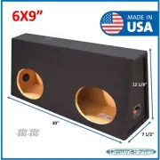 6X9" Dual Sealed Speaker Box Subwoofer Enclosure Sub Box Ground Shaker Box